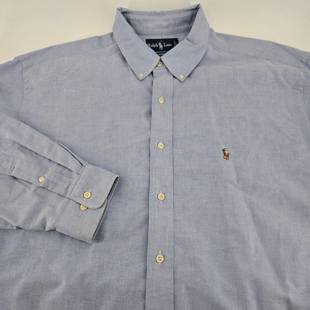 Ralph Lauren Classic Fit Oxford Shirt Light Blue‎ 17.5 32/33 Cotton Button Down